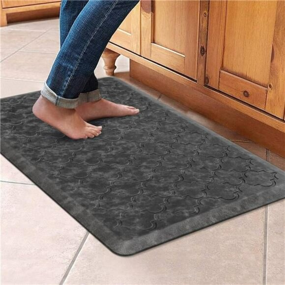 WISELIFE Anti Fatigue Kitchen Mat Thick Non Slip Foam Floor Rug Waterproof - Picture 1 of 7